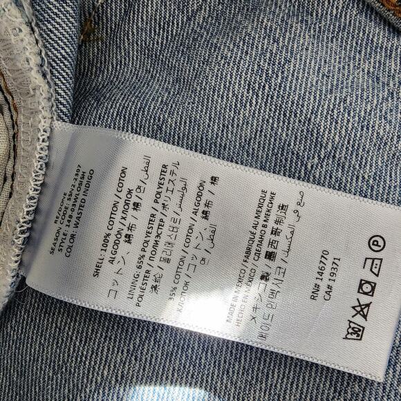 NEW Re/ Done Loose Straight Leg Jean in Wasted Indigo 32 - Picture 4 of 14